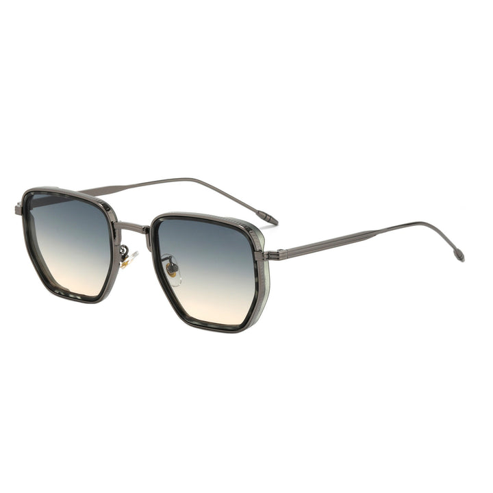 Ladies Square Designer Sunglasses with Stylish Metal Frame Bowlift