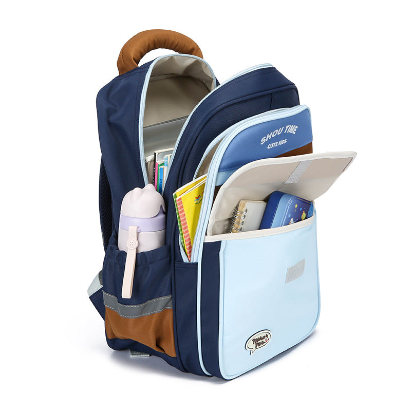 Kid's Playful Cartoon-Themed Backpack Bowlift