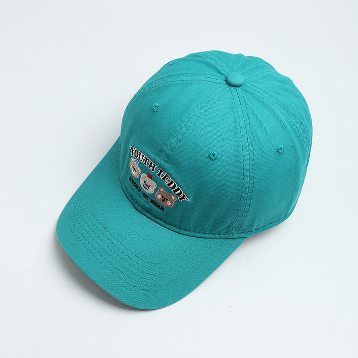 Women's Fun Embroidered Teddy Bear Baseball Cap Bowlift