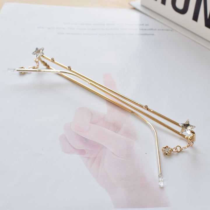Star-Embellished Eyewear Chain Bowlift