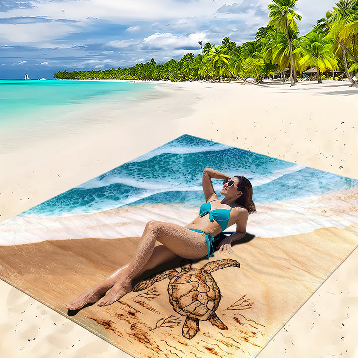 Mandala Design Beach Mat Bowlift