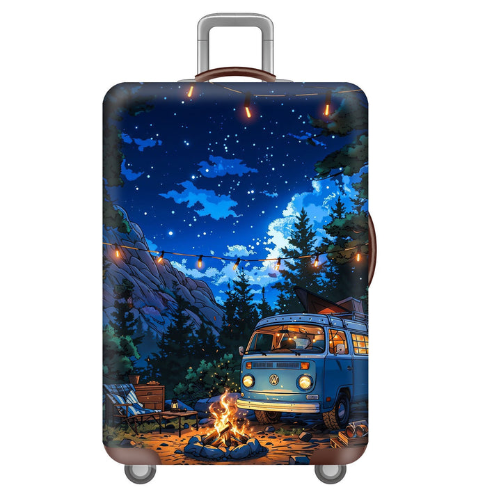 Unisex Hard Shell Suitcase with Dreamy Landscape Design Bowlift