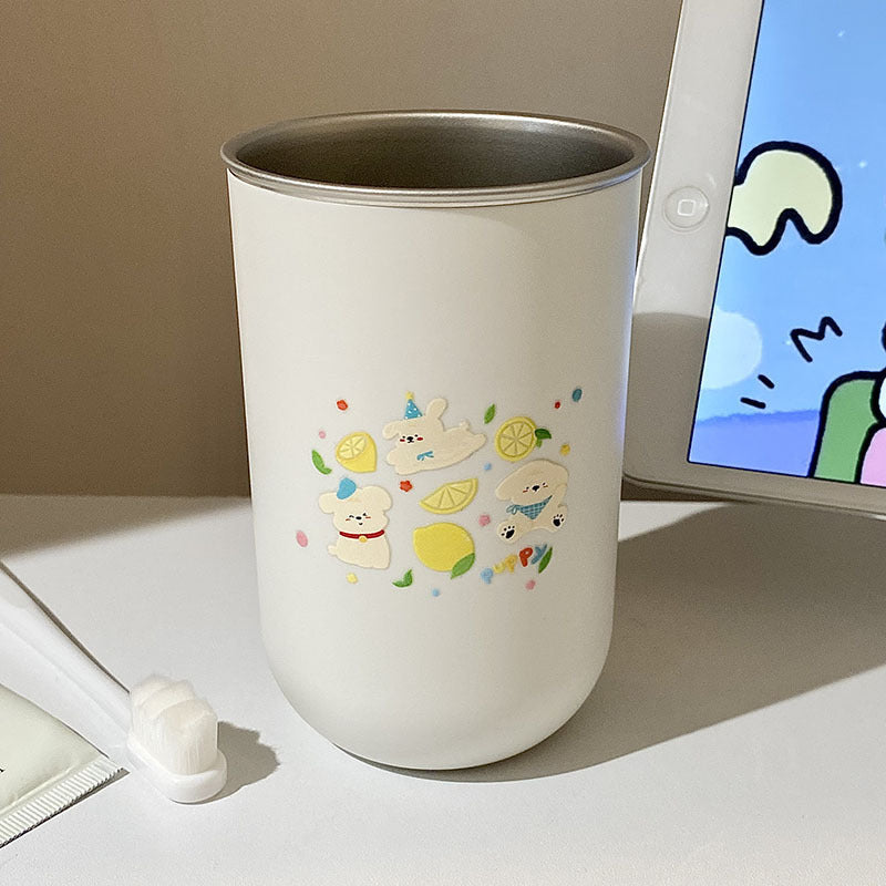 Stainless steel cup with funny animal design Bowlift