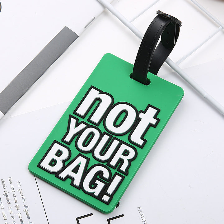Unisex Luggage Tag with Eye-catching Message Bowlift