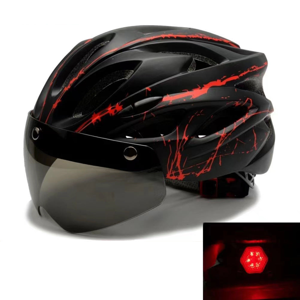 Bicycle helmet with integrated sun visor and optimal ventilation Bowlift