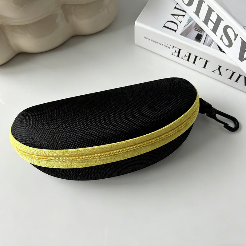 Hardshell Zippered Sunglasses Case with Carabiner Protective EVA Shell Bowlift