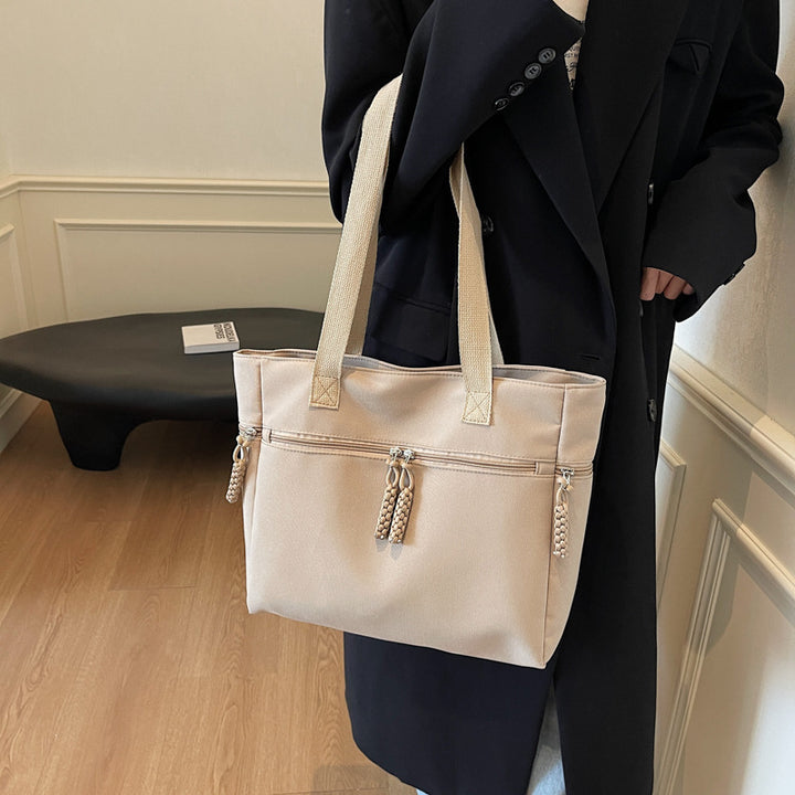 Versatile Zippered Canvas Tote Bag Bowlift