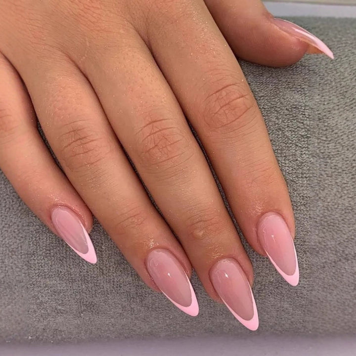 Nail design with French tip Bowlift