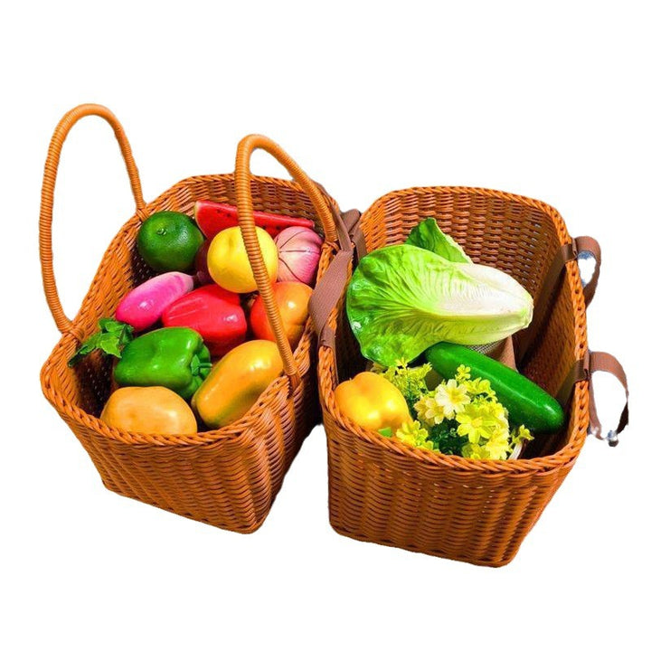 Handcrafted Woven Shopper Basket Bowlift