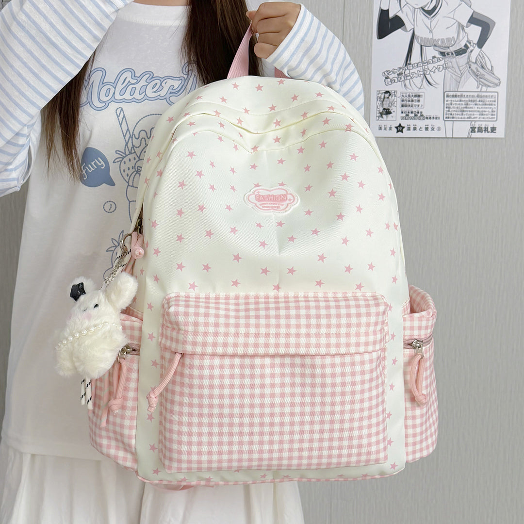 Fun Sparkly Star-Embellished School Backpack Bowlift