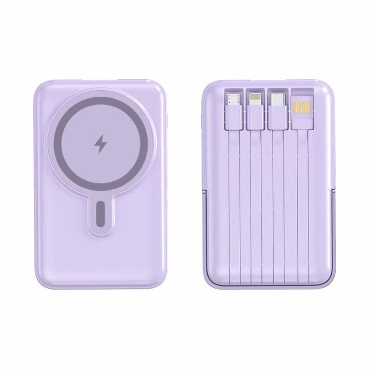 Portable Power Bank with Integrated Cable Compartment by Bowlift