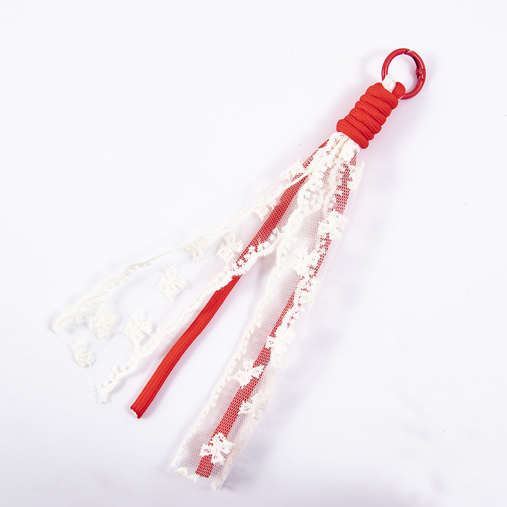 Elegant Lace Tassel Keychain Bowlift