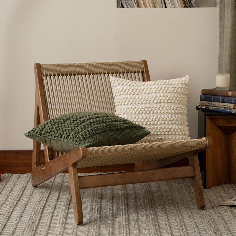 Structured knitted cushion with bobble look Bowlift