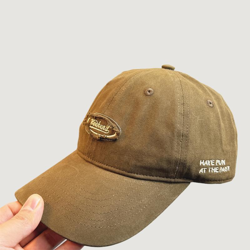 Men's Casual Distressed Embroidered Baseball Cap Bowlift