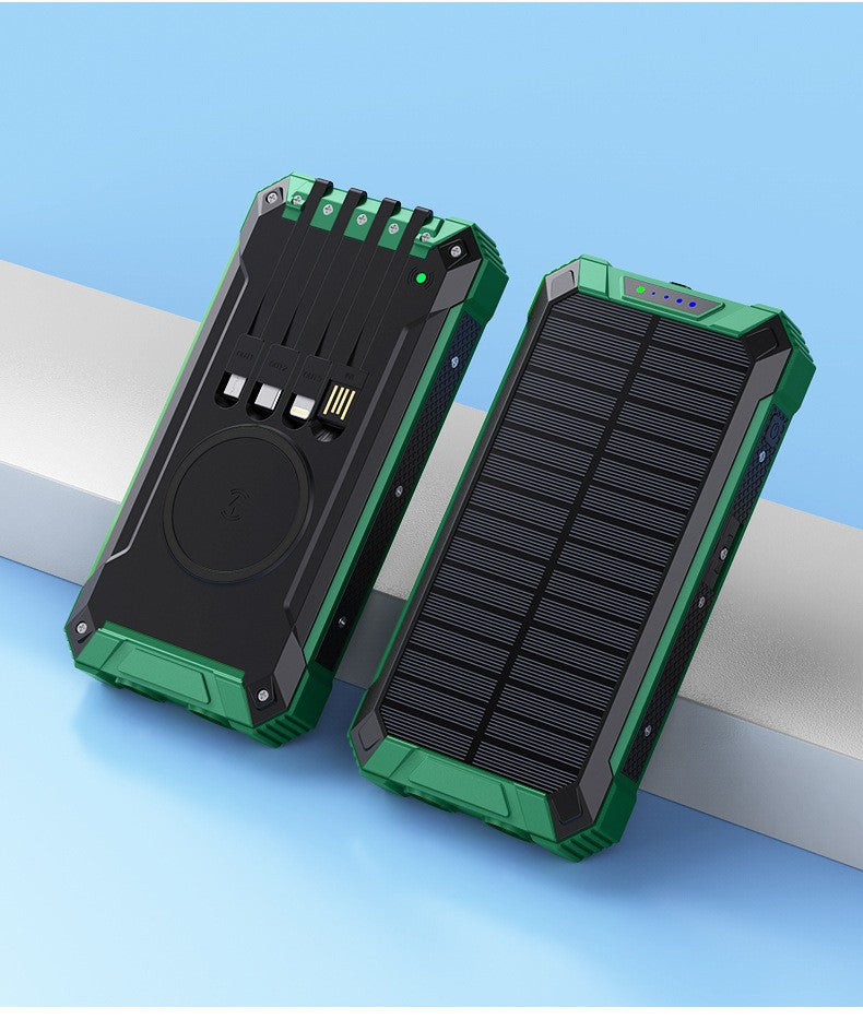 Solar Powerbank with Flashlight By Bowlift