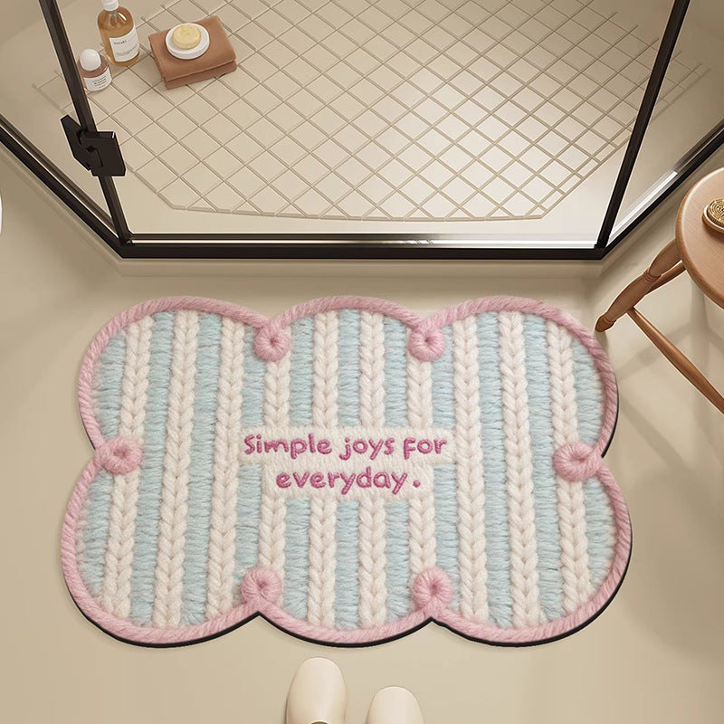 Cloud-Shaped Soft Bath Mat Bowlift
