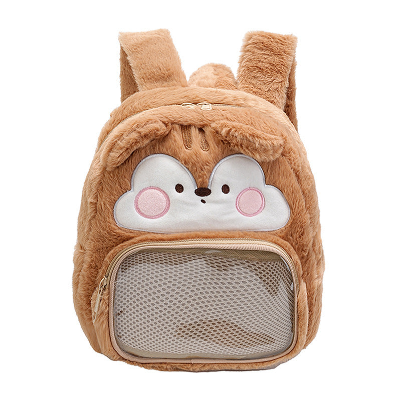 Plush backpack with bunny design Bowlift