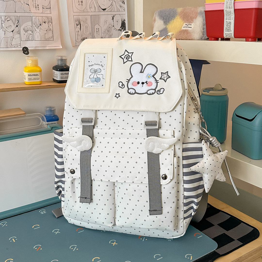 Cute Character Print Backpack Bowlift