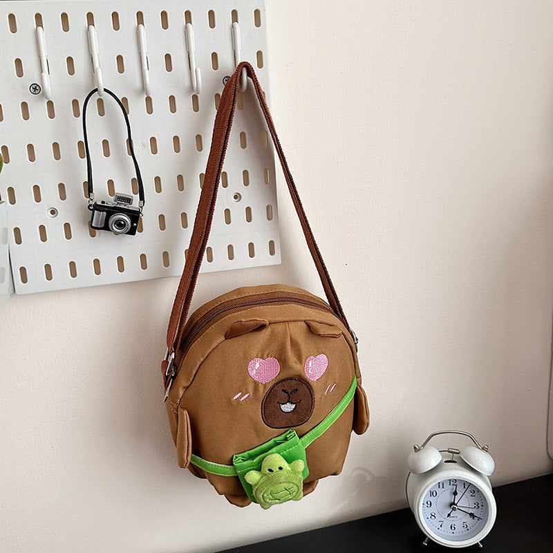 Plush Shoulder Bag in Animal Design Bowlift
