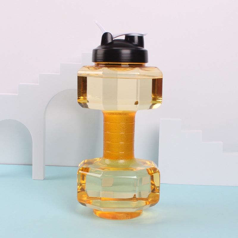 Unisex Fitness Water Bottle in Original Dumbbell Shape Bowlift