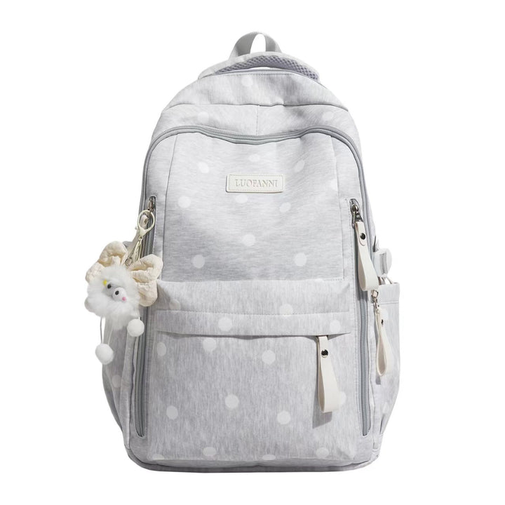 Polka Dot Multi-Pocket Backpack Bowlift