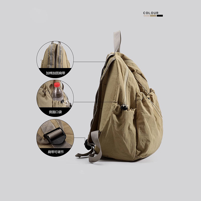 Lightweight Multi-Pocket Drawstring Backpack Bowlift