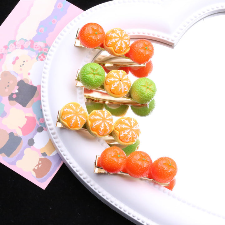 Decorative Citrus Fruit Hair Clip Bowlift