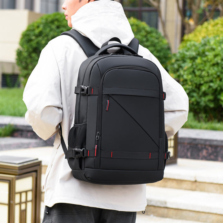 Backpack with ergonomic carrying system and multifunctional compartments Bowlift