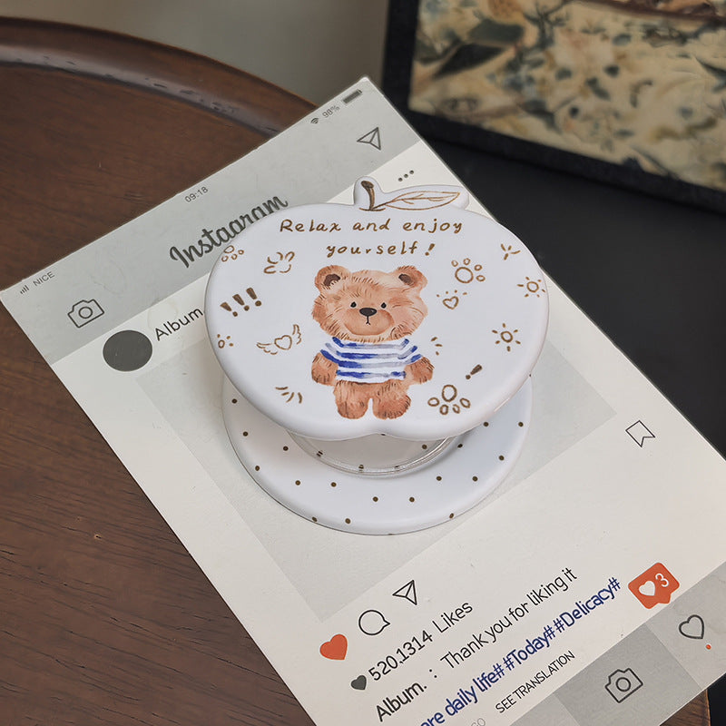Adorable Bear-Themed Phone Grip Bowlift