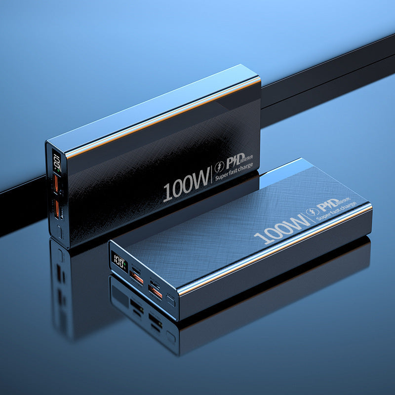 Portable Multi-Slot Power Bank with Digital Charging Status Indicator Bowlift