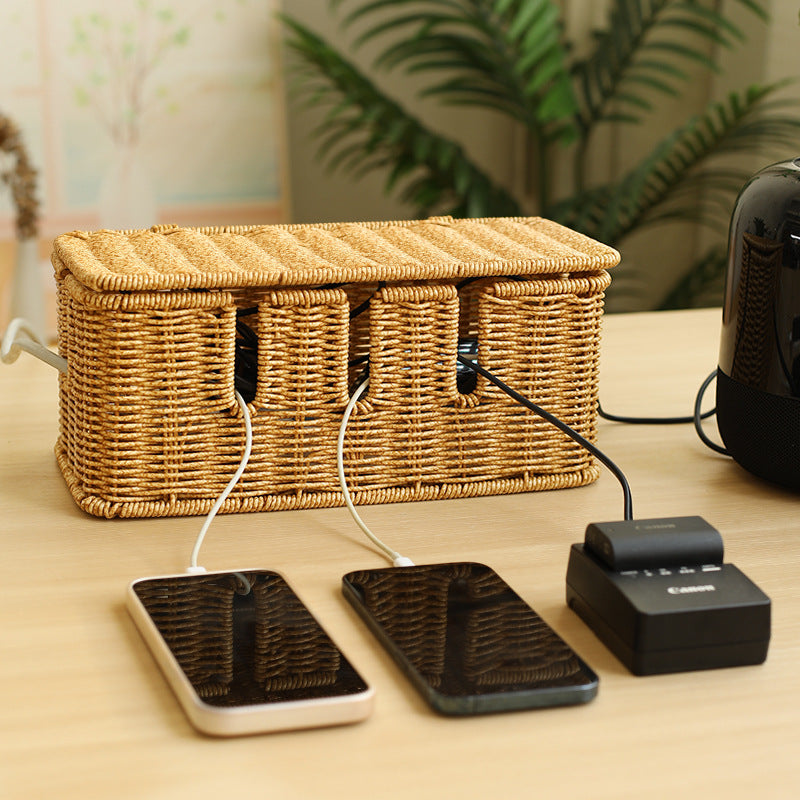Handwoven Rectangular Storage Box Bowlift