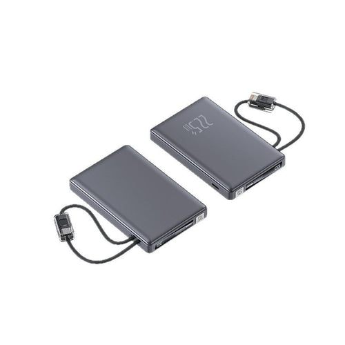 Portable power bank with fast charging function and integrated charging cable Bowlift