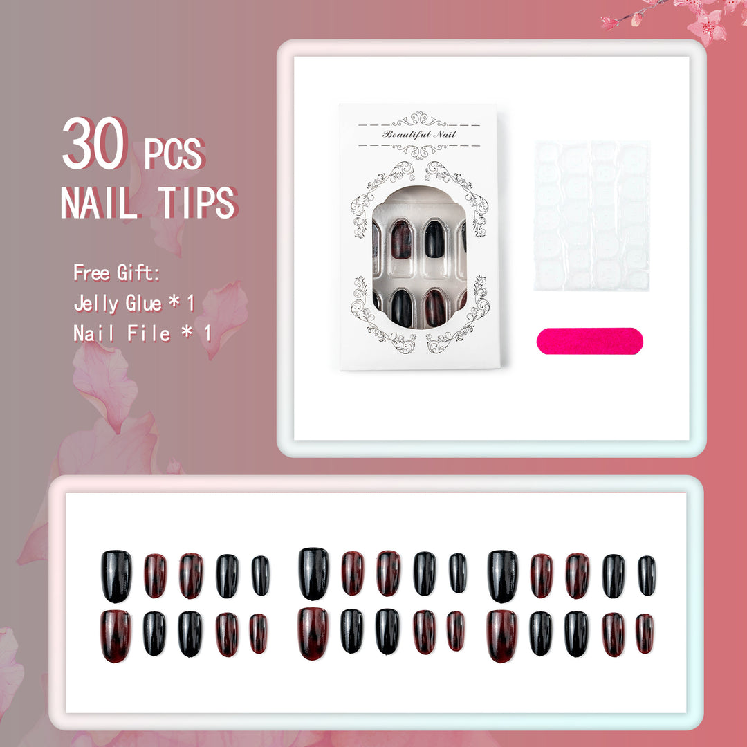 Glamorous artificial nails with glossy finish Bowlift