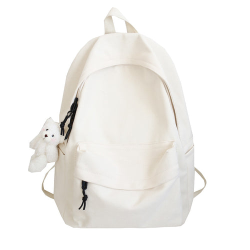 Casual Plush-Toy Accessory Backpack Bowlift