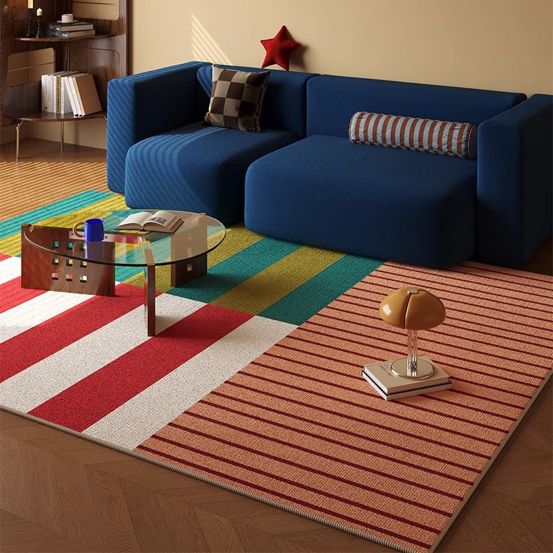 Checkered Pattern Area Rug Bowlift