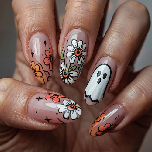 Artistic Themed Press-On Nails