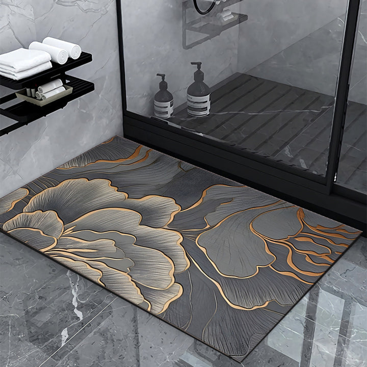 Geometric Pattern Bathroom Mat Bowlift