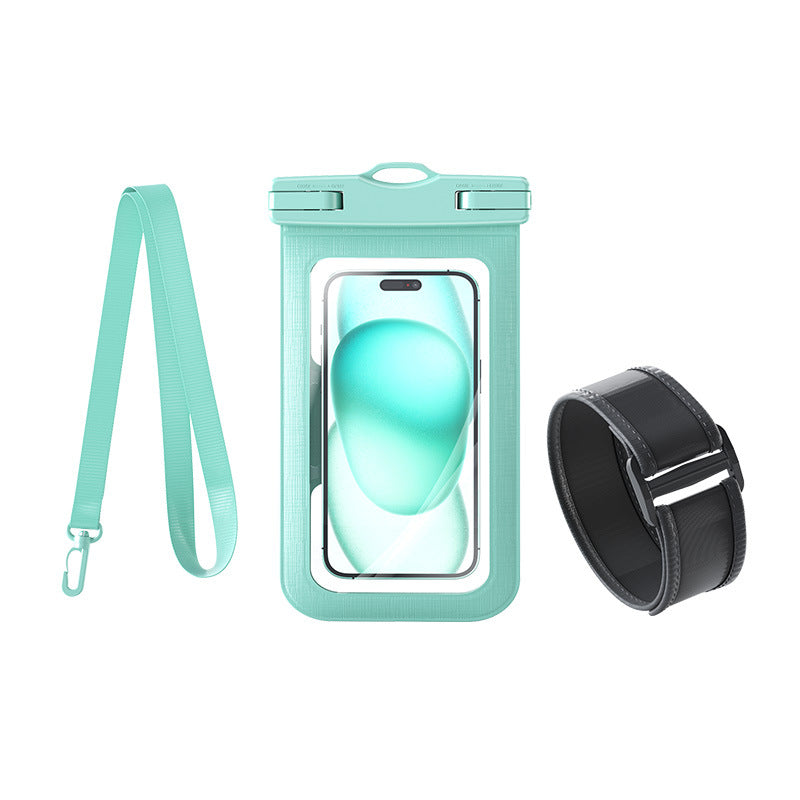 Waterproof smartphone case with adjustable carrying strap Bowlift