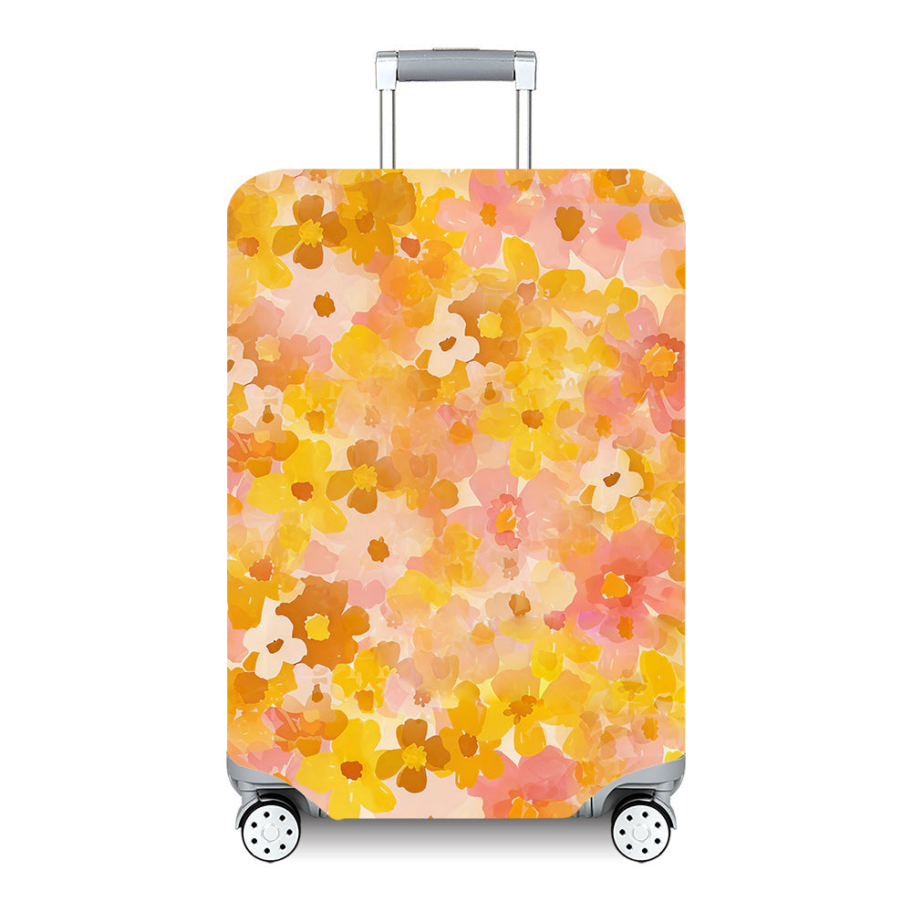 Unisex hard-shell travel suitcase with artistic landscape design Bowlift