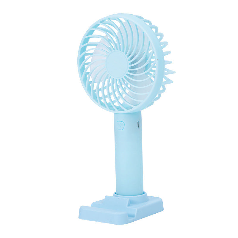 Unisex battery-operated portable fan with USB charging port and foldable stand Bowlift