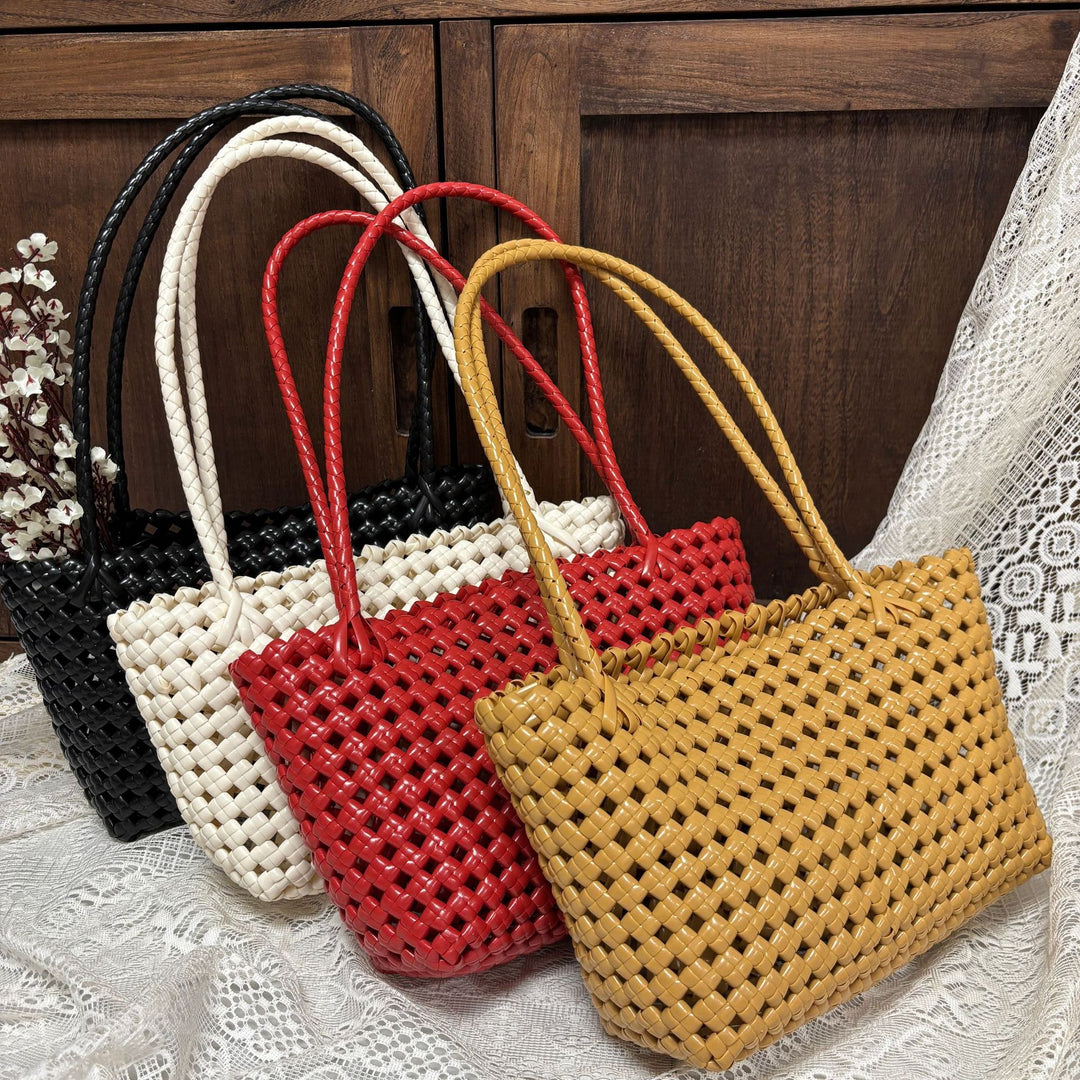 Handwoven shopping bag with soft handle Bowlift