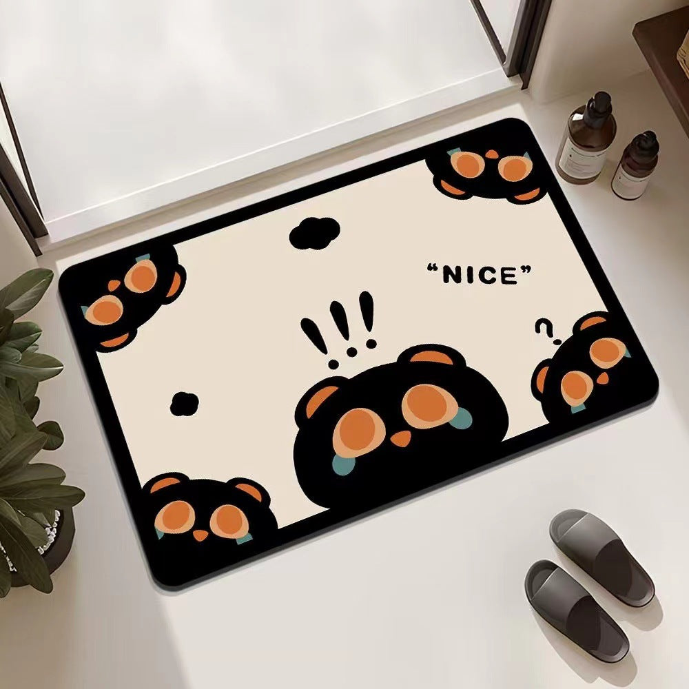 Playful Cat-Themed Entrance Mat Bowlift
