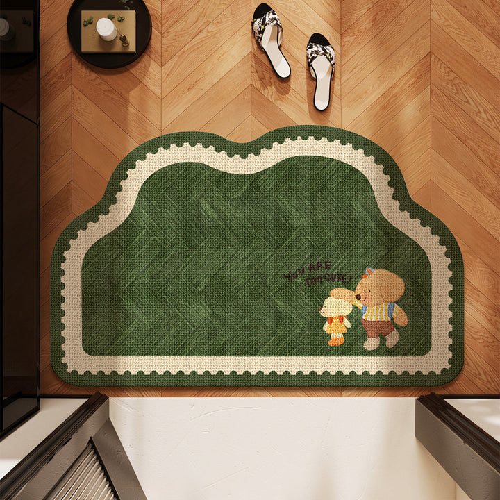 Cute Pet-Themed Bath Mat Bowlift