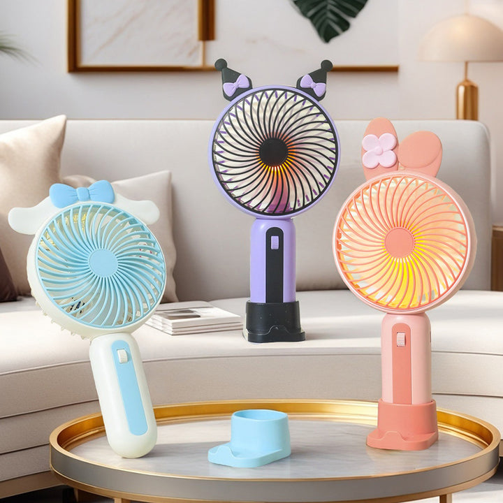 Women Portable USB Hand Fan with Cute Design Bowlift