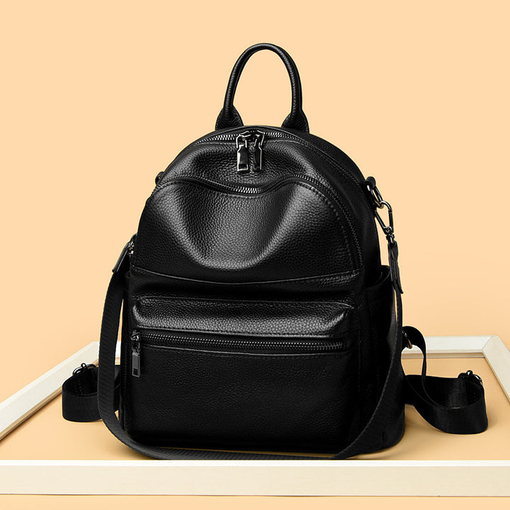 Premium Leather Multi-Pocket Backpack Bowlift