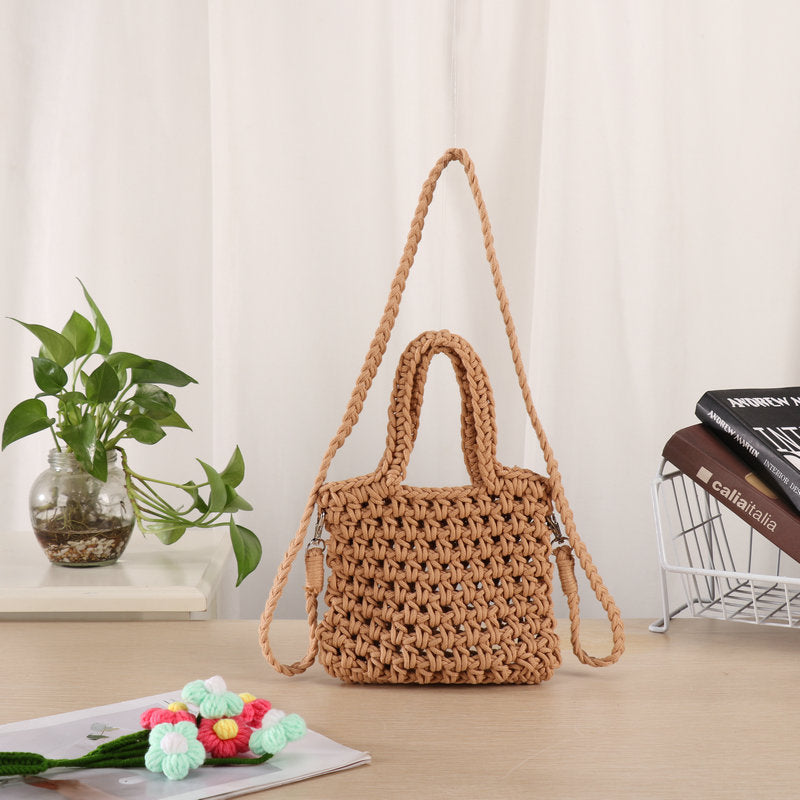 Handcrafted Macrame Shoulder Bag Bowlift