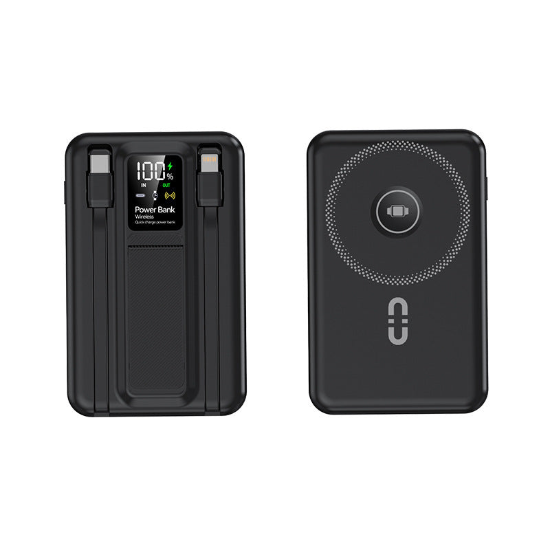 Portable Wireless Power Bank with Integrated Fast Charging Function Bowlift