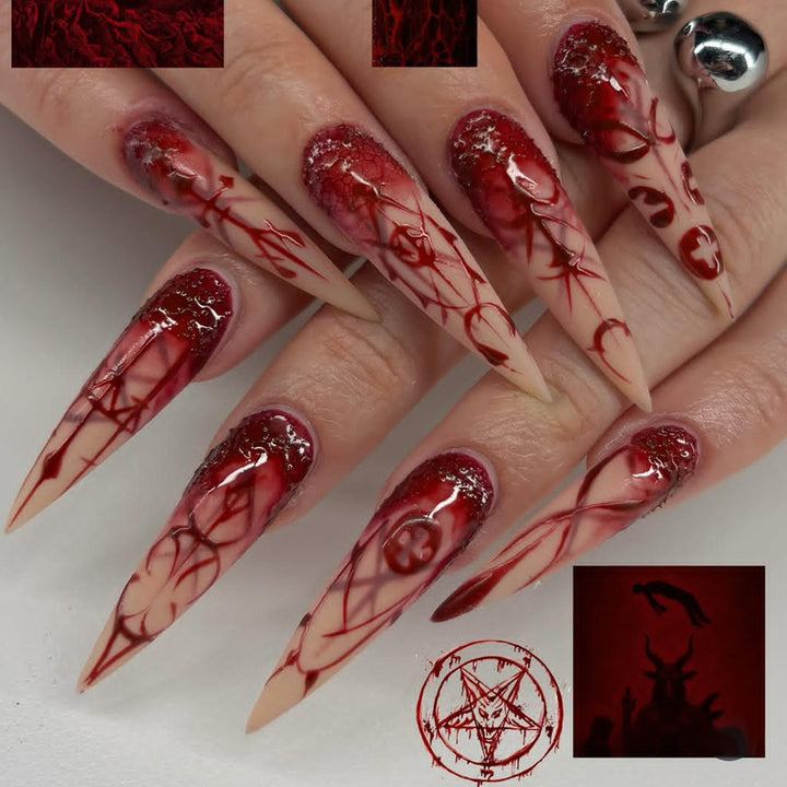 Elegant Artificial Nails with Unique Design Bowlift