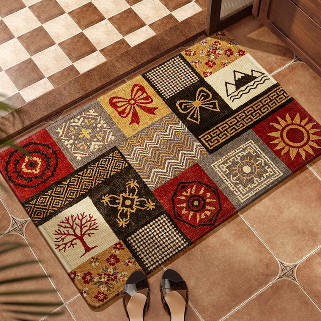 Artistic Patchwork Floor Mat