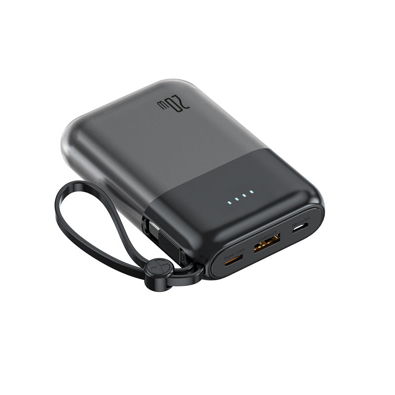 Portable power bank with powerful fast charging cable and integrated LED display Bowlift